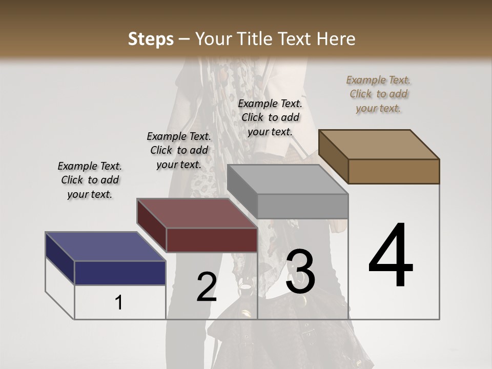 A Woman With A Handbag Is Posing For A Picture PowerPoint Template