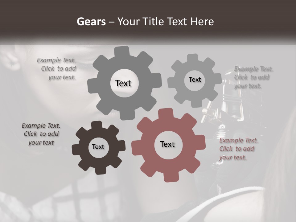 A Woman Holding A Camera Up To Her Face PowerPoint Template