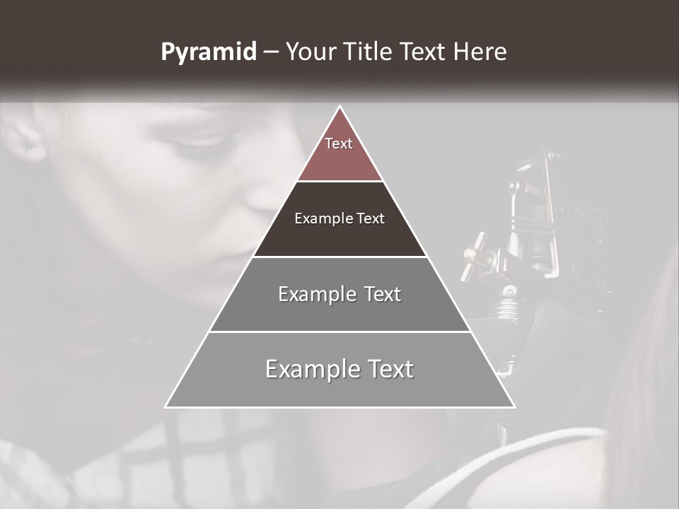 A Woman Holding A Camera Up To Her Face PowerPoint Template