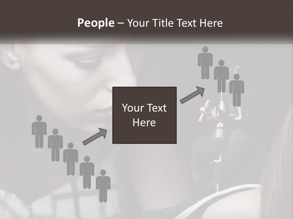 A Woman Holding A Camera Up To Her Face PowerPoint Template