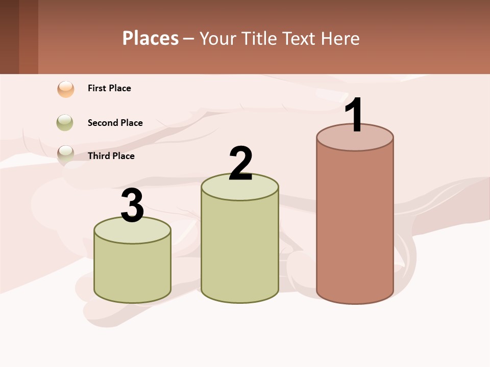 A Group Of Hands Holding Each Other Over A White Background PowerPoint Template