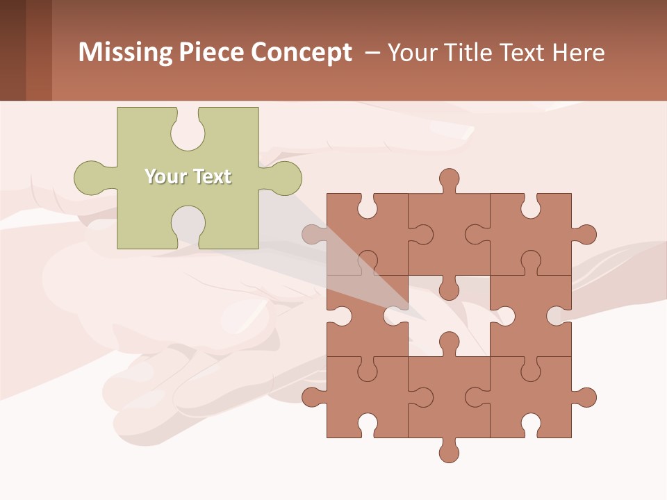 A Group Of Hands Holding Each Other Over A White Background PowerPoint Template