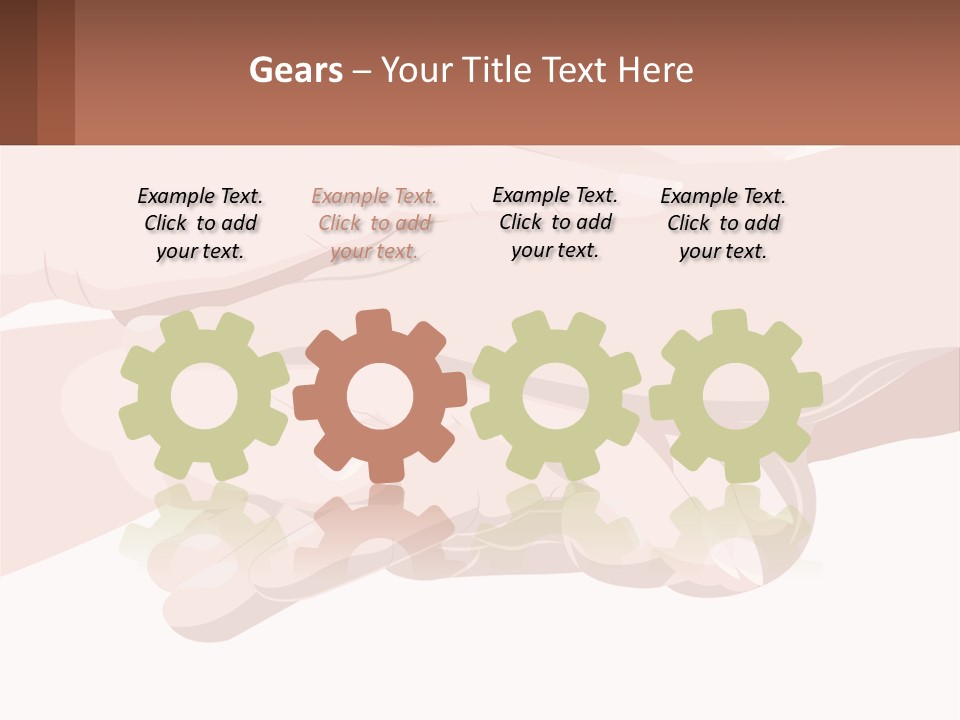 A Group Of Hands Holding Each Other Over A White Background PowerPoint Template