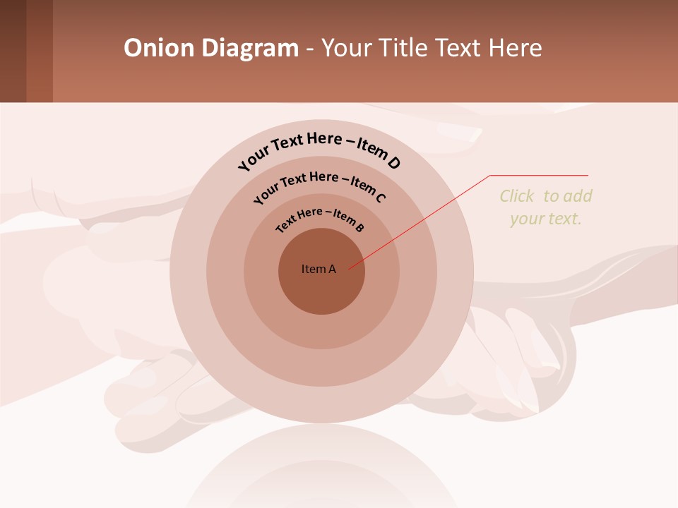 A Group Of Hands Holding Each Other Over A White Background PowerPoint Template