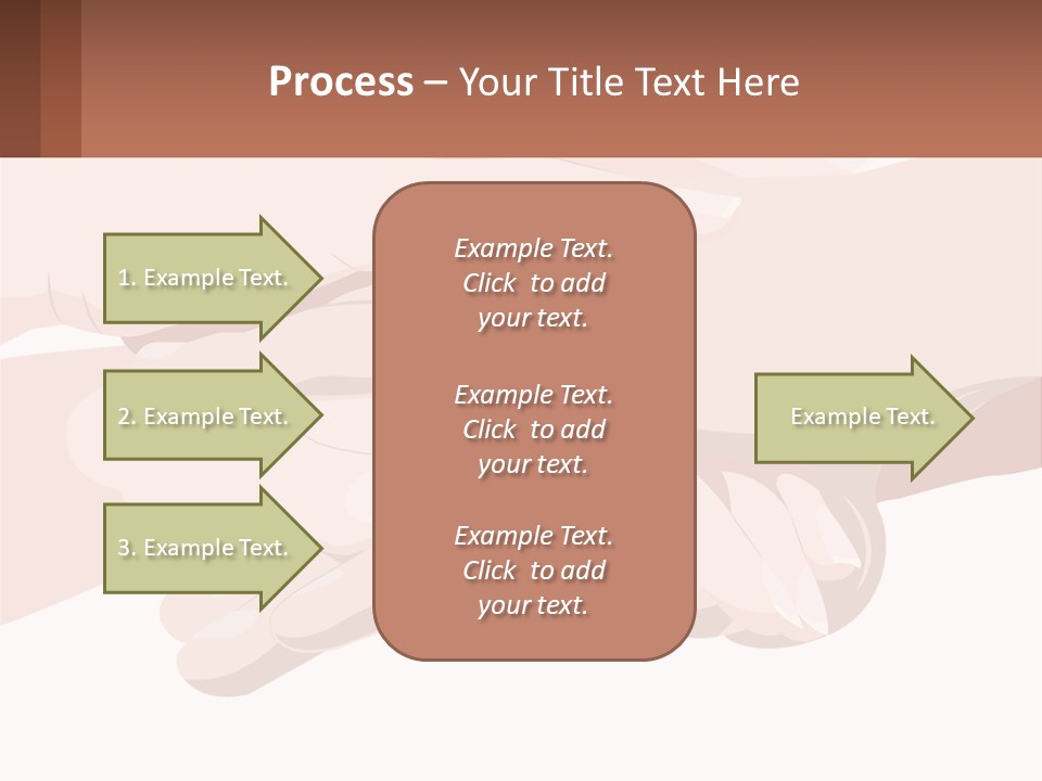 A Group Of Hands Holding Each Other Over A White Background PowerPoint Template