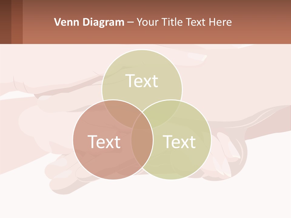 A Group Of Hands Holding Each Other Over A White Background PowerPoint Template