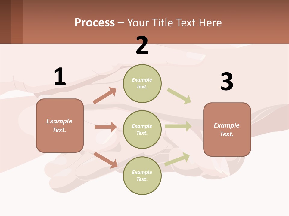 A Group Of Hands Holding Each Other Over A White Background PowerPoint Template