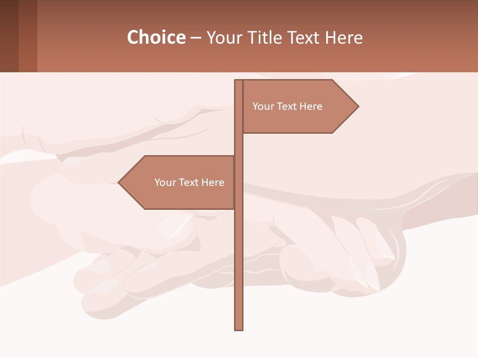 A Group Of Hands Holding Each Other Over A White Background PowerPoint Template