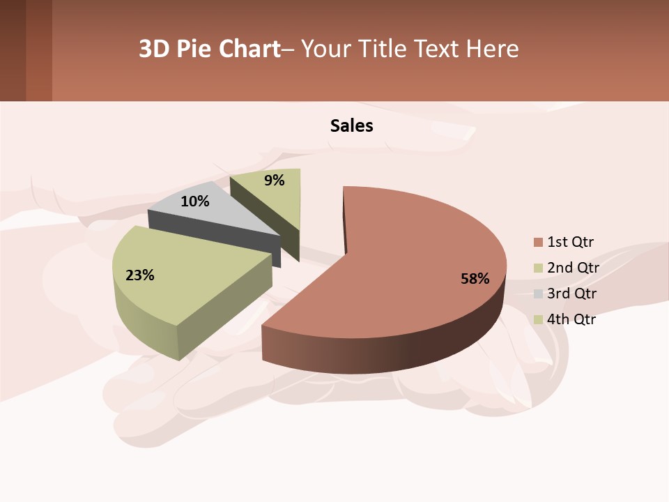 A Group Of Hands Holding Each Other Over A White Background PowerPoint Template