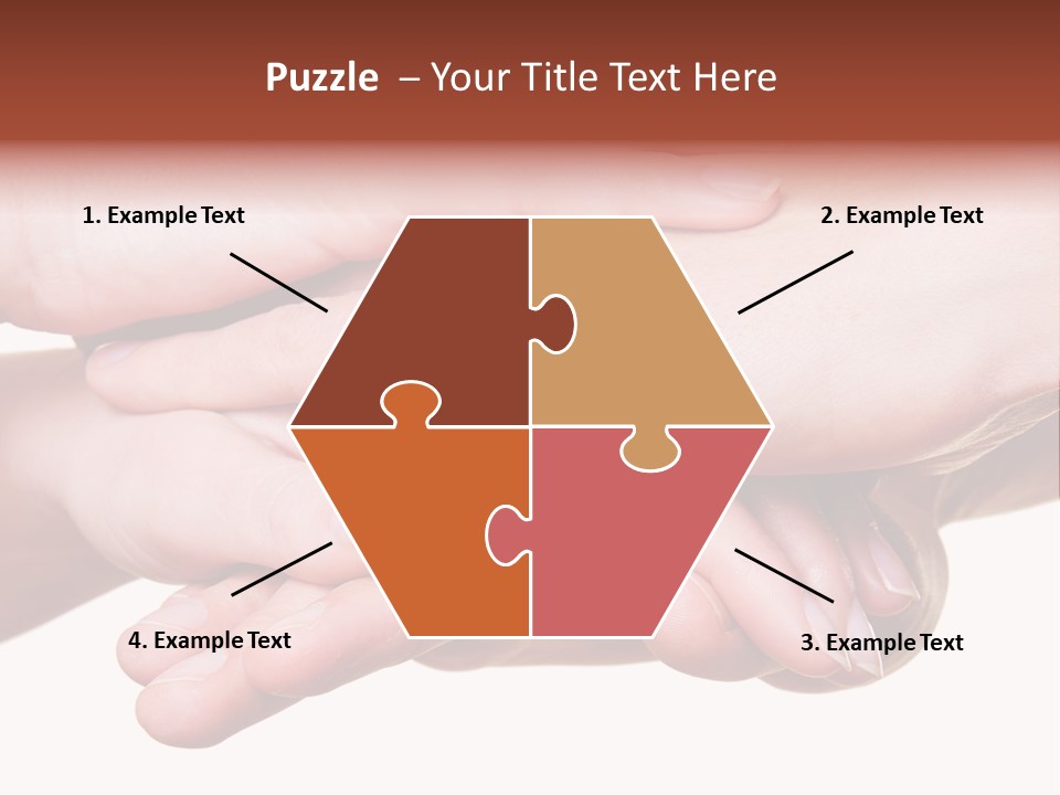 A Group Of Hands Holding Each Other Over A White Background PowerPoint Template