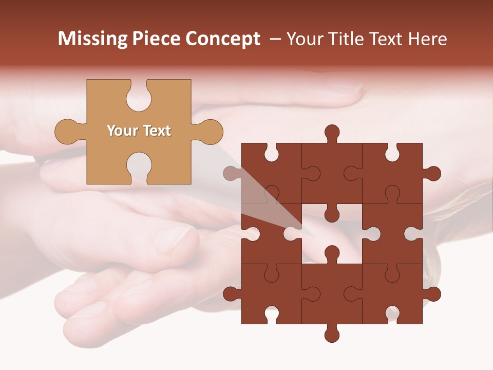 A Group Of Hands Holding Each Other Over A White Background PowerPoint Template