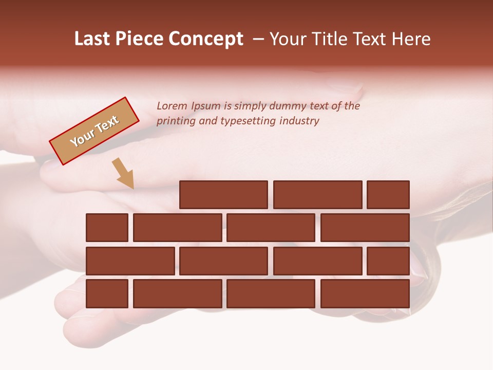 A Group Of Hands Holding Each Other Over A White Background PowerPoint Template