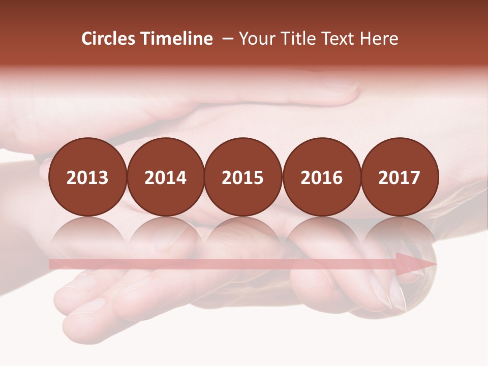 A Group Of Hands Holding Each Other Over A White Background PowerPoint Template