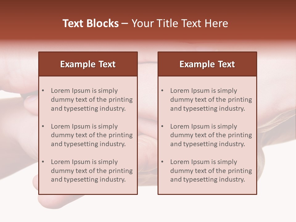 A Group Of Hands Holding Each Other Over A White Background PowerPoint Template