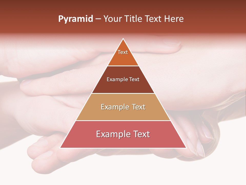 A Group Of Hands Holding Each Other Over A White Background PowerPoint Template