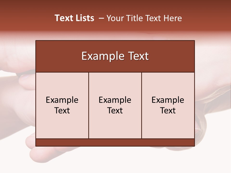 A Group Of Hands Holding Each Other Over A White Background PowerPoint Template