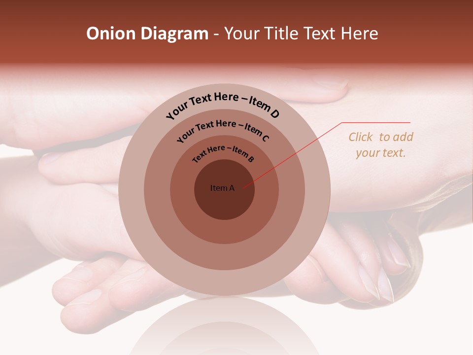 A Group Of Hands Holding Each Other Over A White Background PowerPoint Template