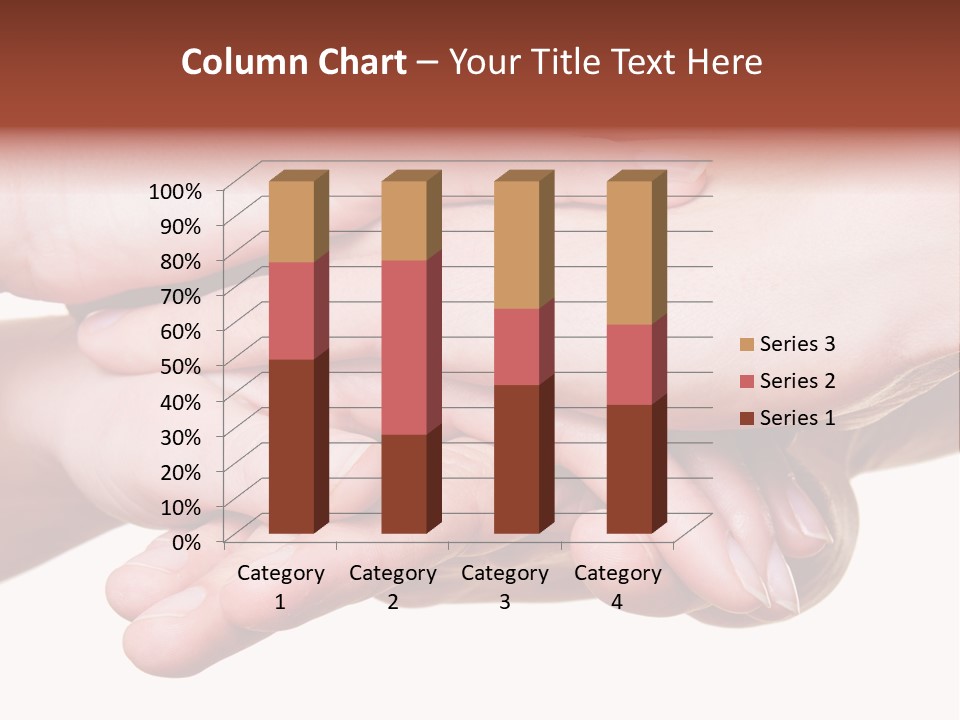 A Group Of Hands Holding Each Other Over A White Background PowerPoint Template
