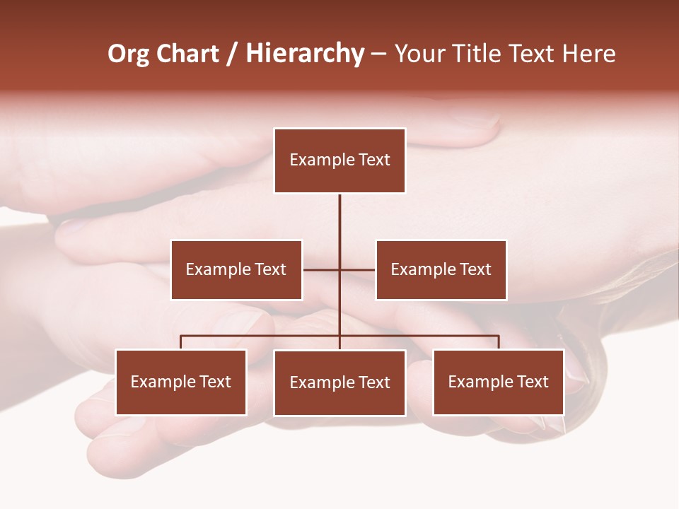 A Group Of Hands Holding Each Other Over A White Background PowerPoint Template