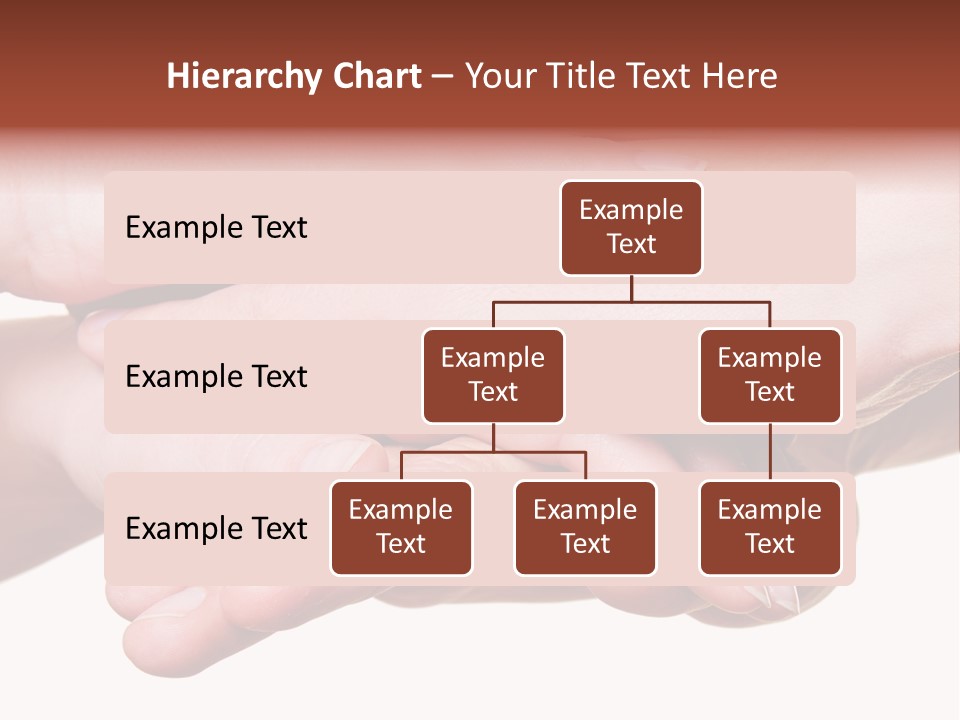 A Group Of Hands Holding Each Other Over A White Background PowerPoint Template