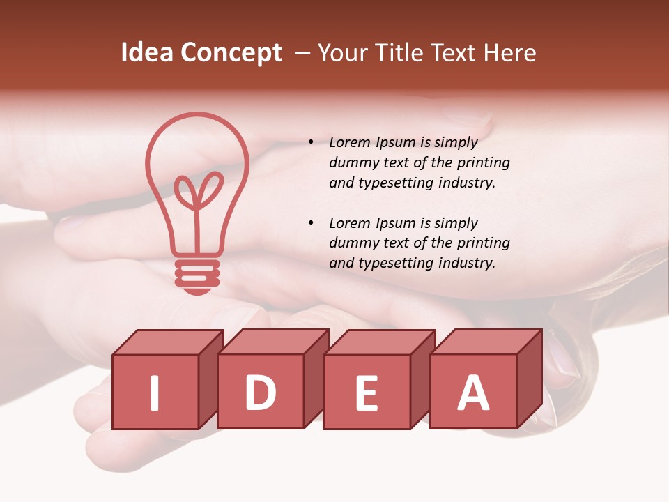 A Group Of Hands Holding Each Other Over A White Background PowerPoint Template