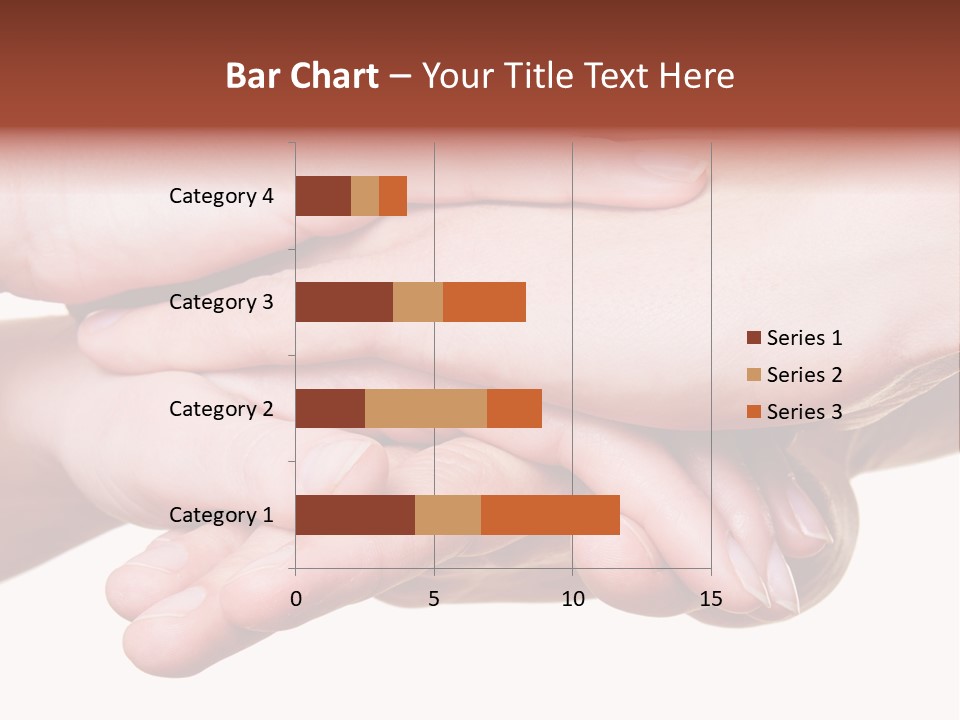 A Group Of Hands Holding Each Other Over A White Background PowerPoint Template
