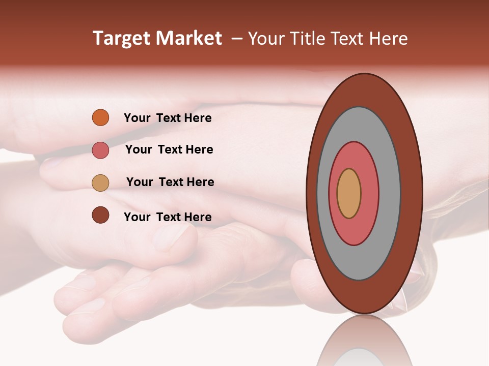 A Group Of Hands Holding Each Other Over A White Background PowerPoint Template