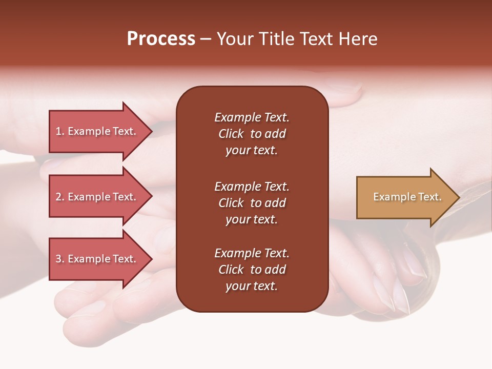 A Group Of Hands Holding Each Other Over A White Background PowerPoint Template