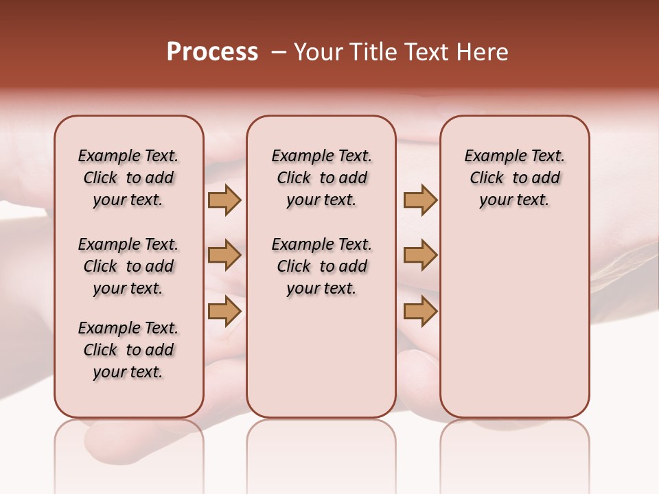 A Group Of Hands Holding Each Other Over A White Background PowerPoint Template
