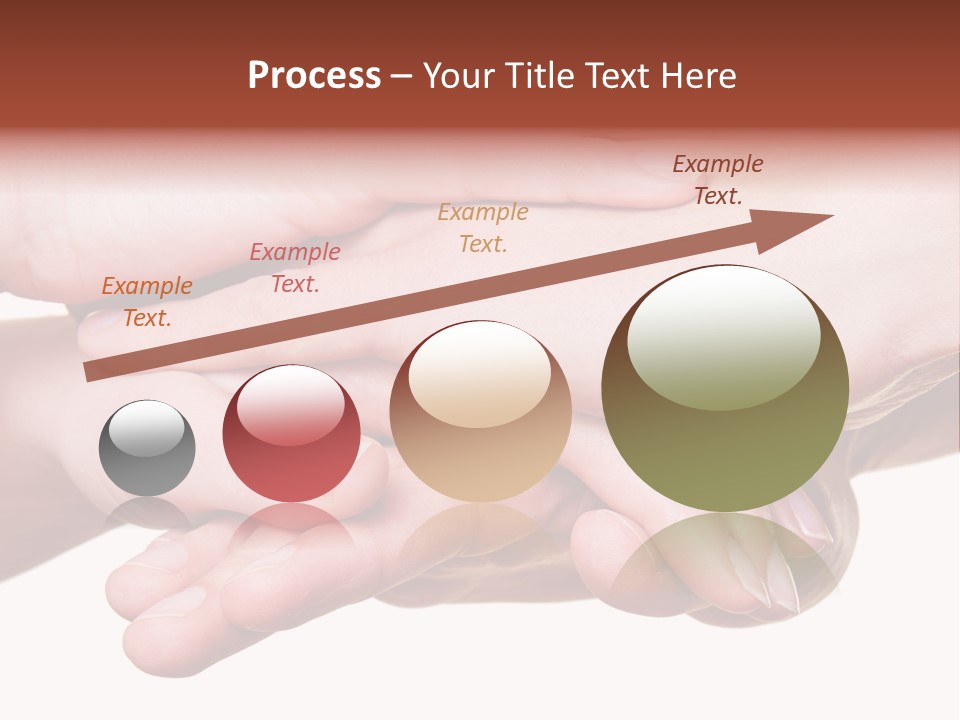 A Group Of Hands Holding Each Other Over A White Background PowerPoint Template