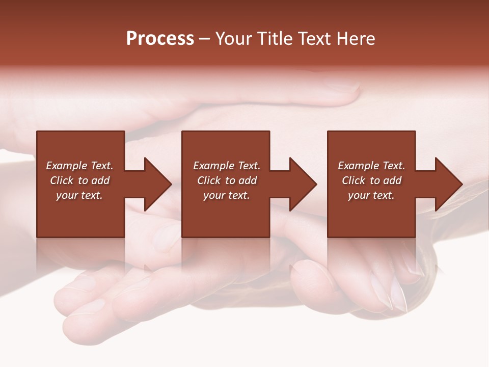 A Group Of Hands Holding Each Other Over A White Background PowerPoint Template