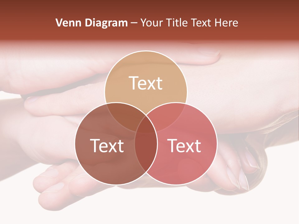 A Group Of Hands Holding Each Other Over A White Background PowerPoint Template