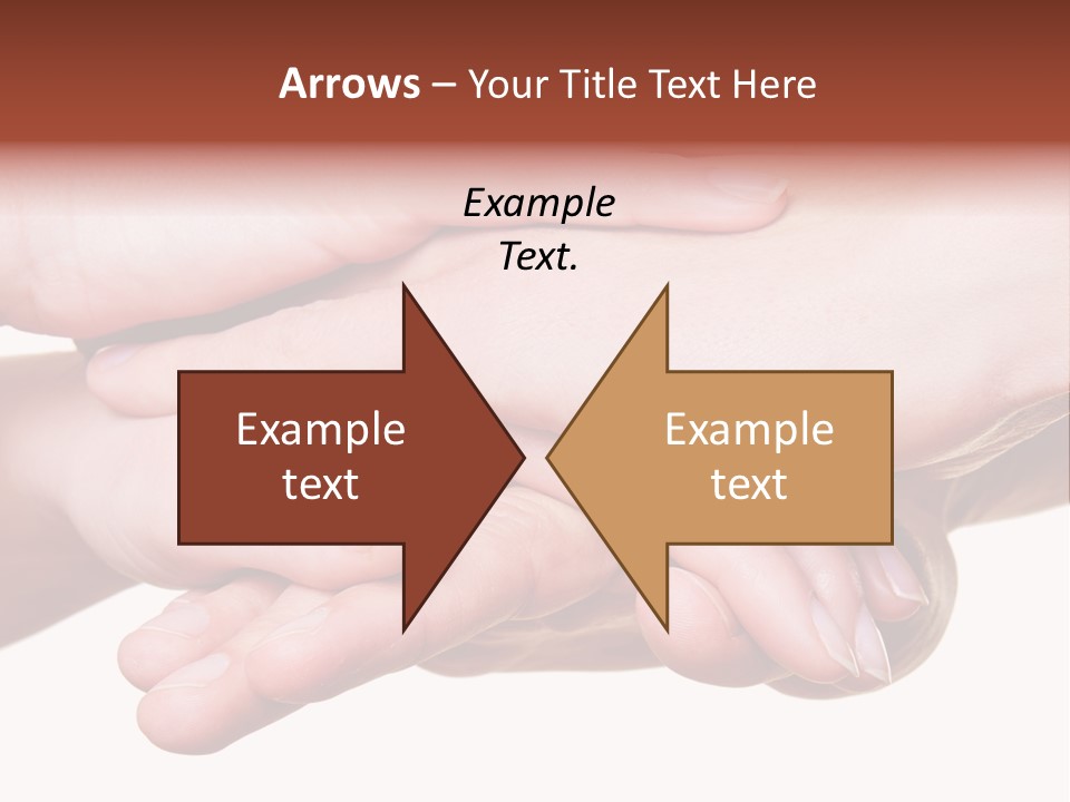 A Group Of Hands Holding Each Other Over A White Background PowerPoint Template
