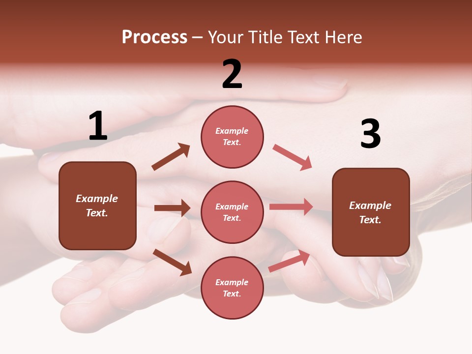 A Group Of Hands Holding Each Other Over A White Background PowerPoint Template