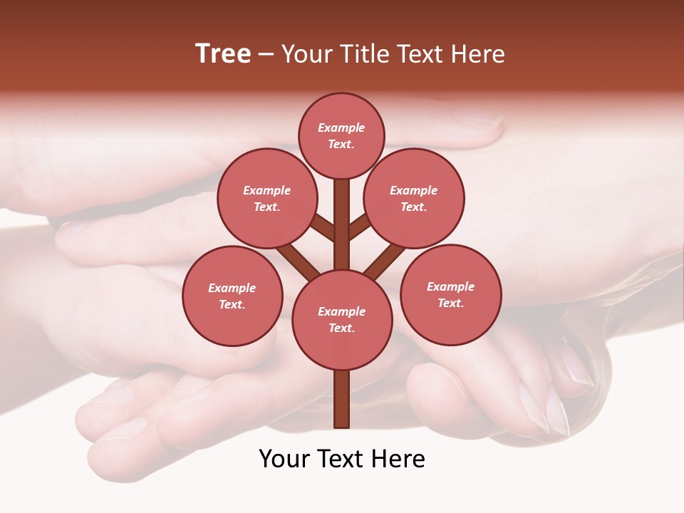 A Group Of Hands Holding Each Other Over A White Background PowerPoint Template
