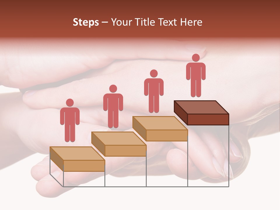 A Group Of Hands Holding Each Other Over A White Background PowerPoint Template