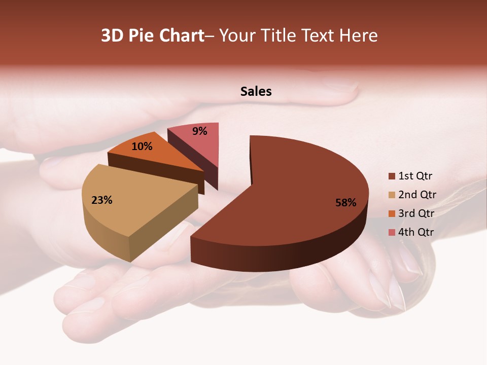 A Group Of Hands Holding Each Other Over A White Background PowerPoint Template