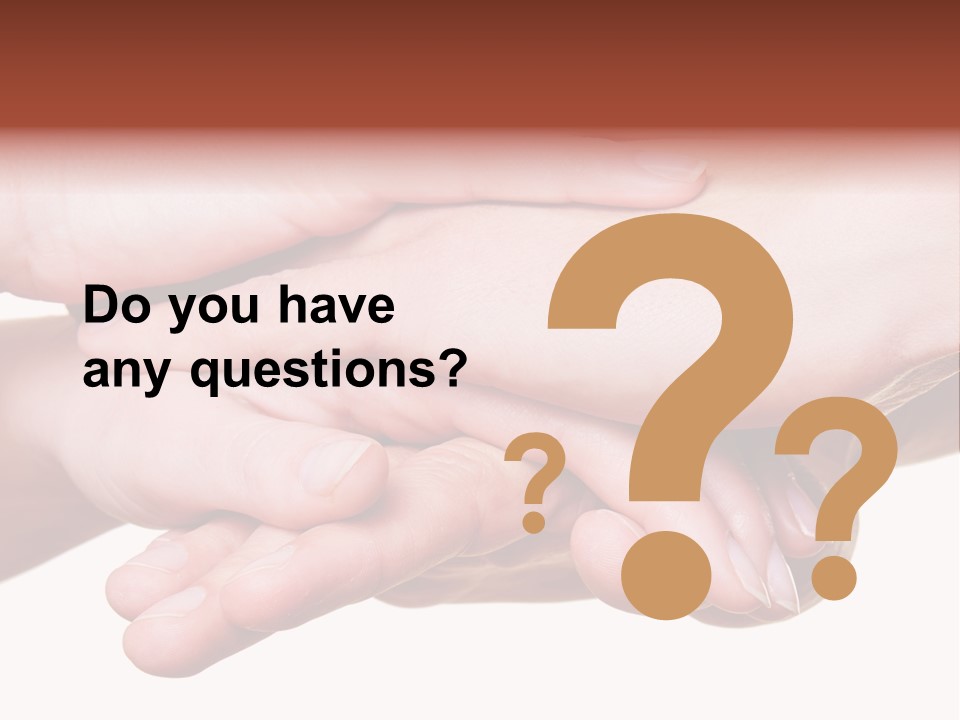 A Group Of Hands Holding Each Other Over A White Background PowerPoint Template