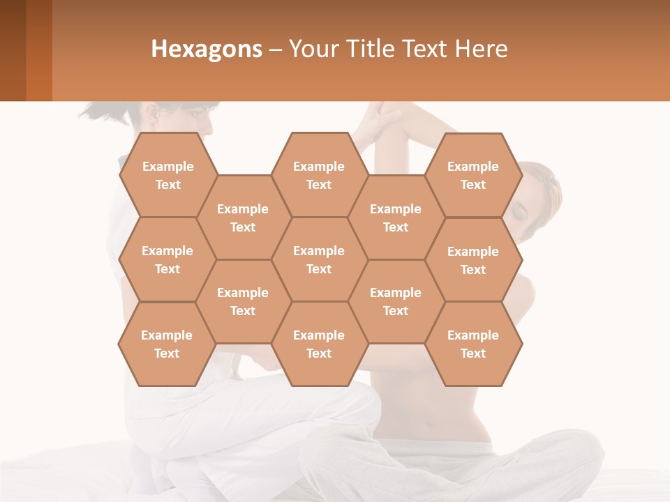 A Woman Doing Yoga With Another Woman In The Background PowerPoint Template