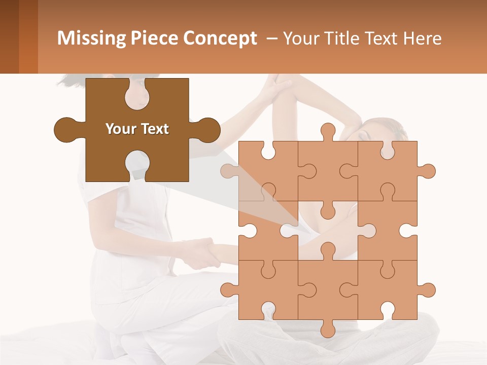 A Woman Doing Yoga With Another Woman In The Background PowerPoint Template