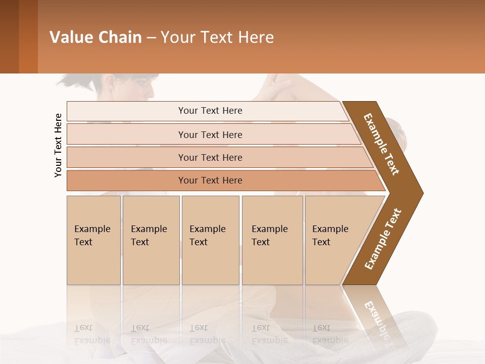 A Woman Doing Yoga With Another Woman In The Background PowerPoint Template