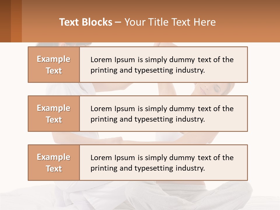 A Woman Doing Yoga With Another Woman In The Background PowerPoint Template