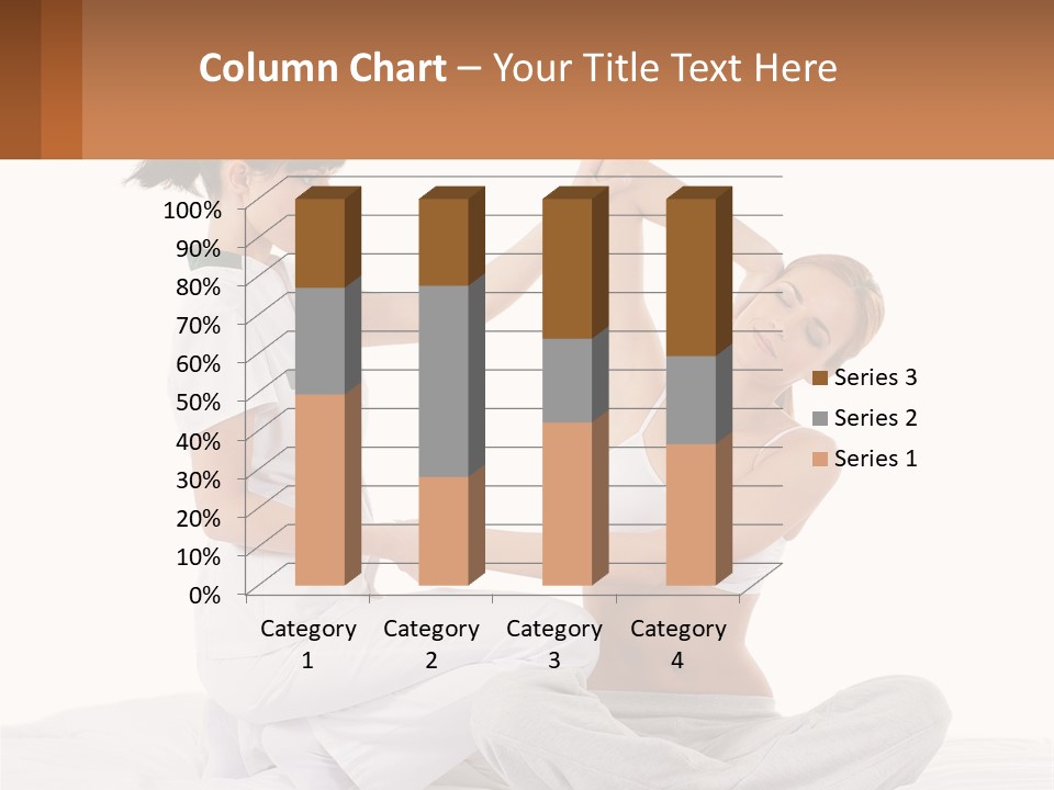 A Woman Doing Yoga With Another Woman In The Background PowerPoint Template