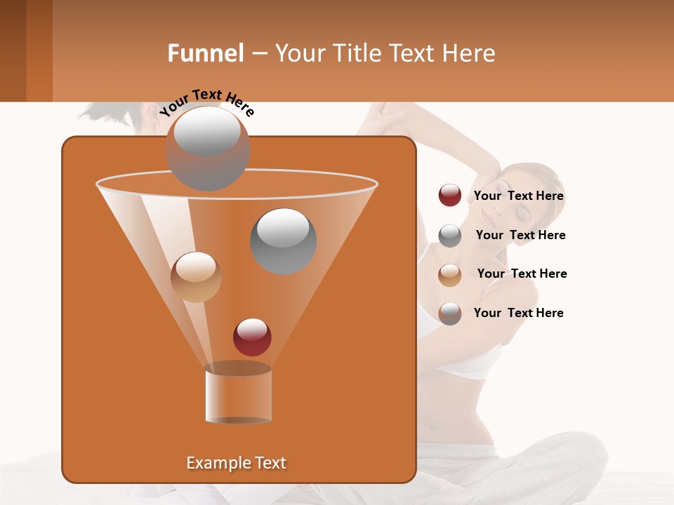 A Woman Doing Yoga With Another Woman In The Background PowerPoint Template