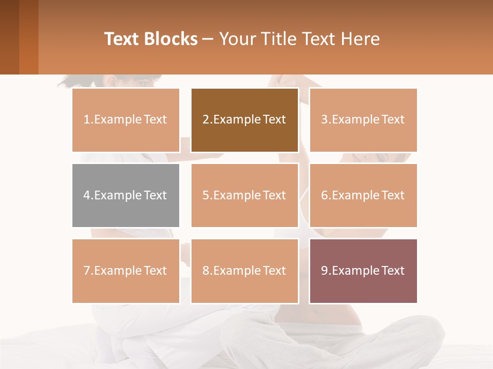 A Woman Doing Yoga With Another Woman In The Background PowerPoint Template