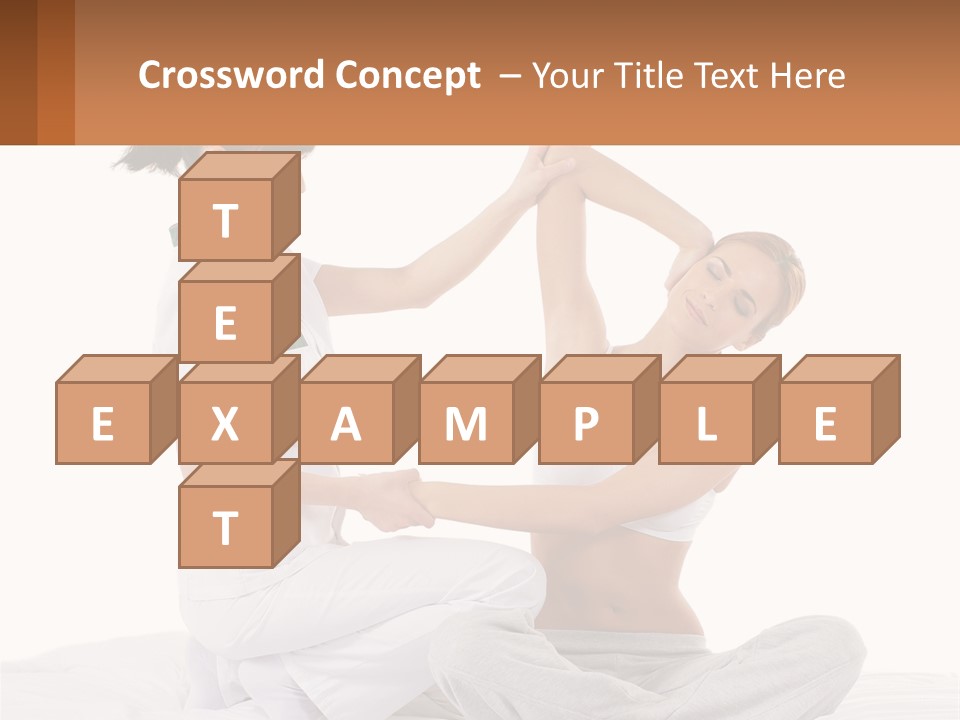 A Woman Doing Yoga With Another Woman In The Background PowerPoint Template