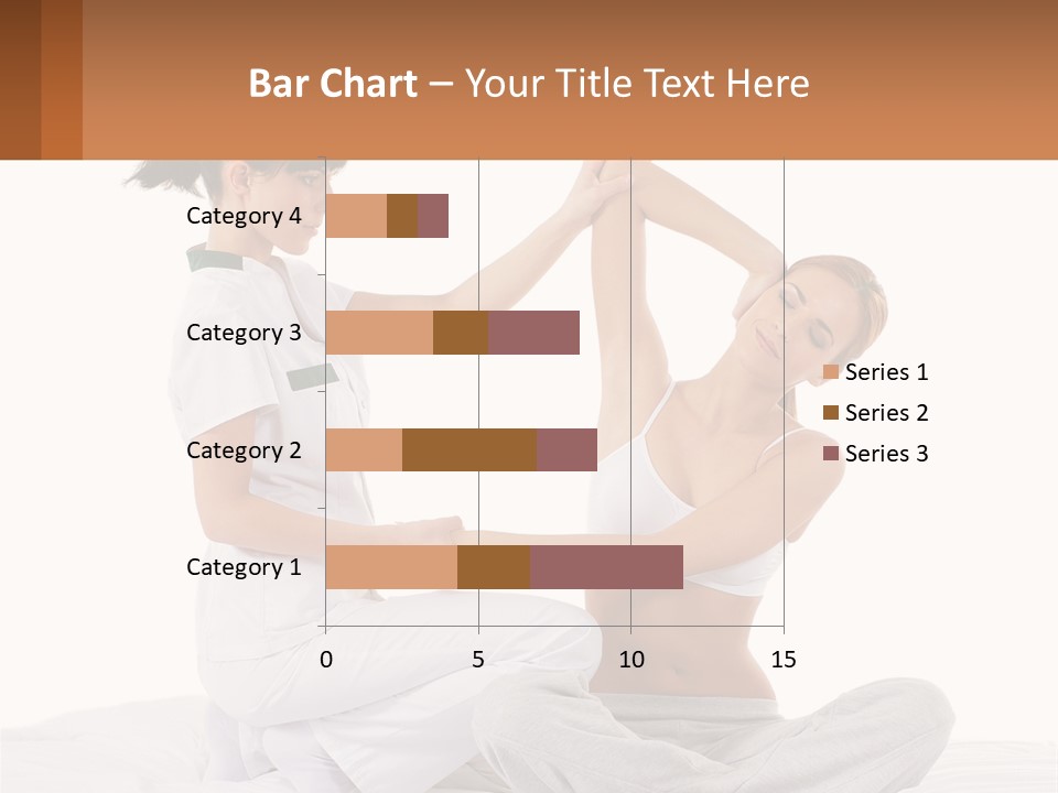 A Woman Doing Yoga With Another Woman In The Background PowerPoint Template