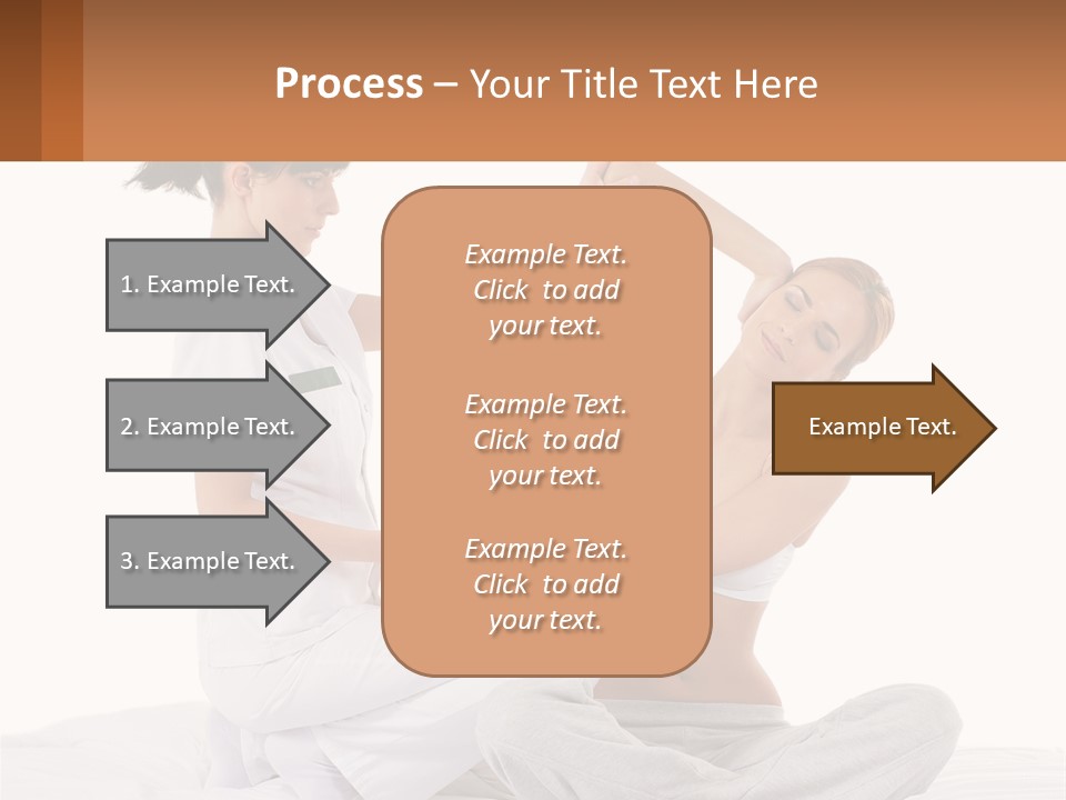 A Woman Doing Yoga With Another Woman In The Background PowerPoint Template
