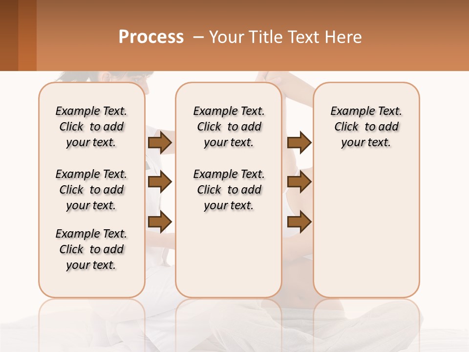A Woman Doing Yoga With Another Woman In The Background PowerPoint Template