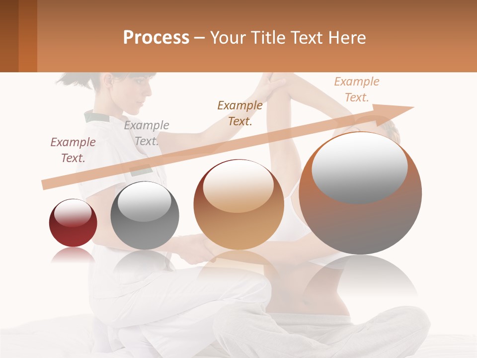 A Woman Doing Yoga With Another Woman In The Background PowerPoint Template